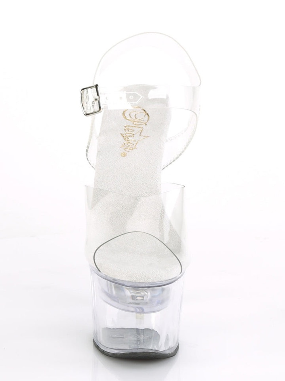 Pleaser Clear Platform Stiletto Flashdance Size 7